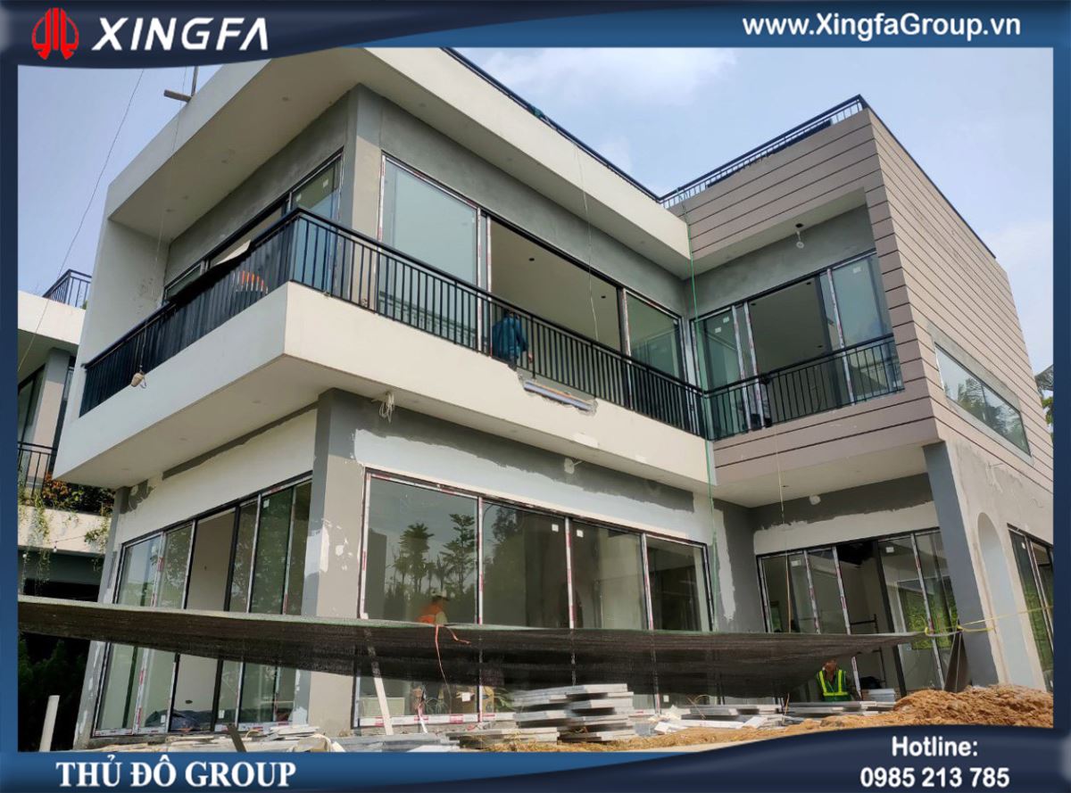 Thủ Đô Group Thi Công Cửa Nhôm XINGFA Tại Đại Lải, Vĩnh Phúc