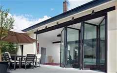 Cửa nhôm Xingfa nhập khẩu mở xếp trượt gấp 11 cánh rộng 7,5m