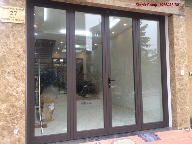 cửa-nhôm-xingfa-mầu-nâu-sần-ánh-kim