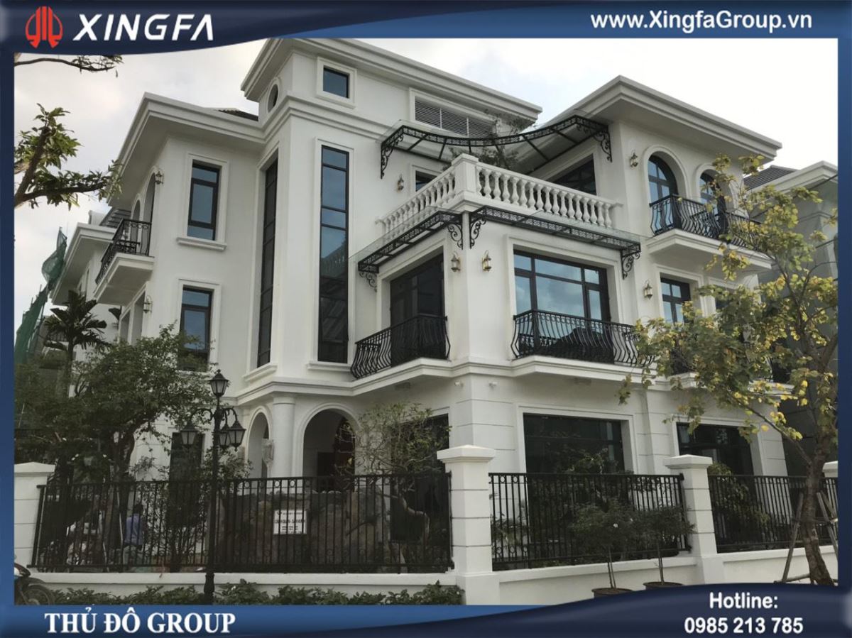 Công trình thi công lắp đặt cửa nhôm Xingfa tại TT6-17, KĐT Vinhomes GreenBay, Số 7 Đại Lộ Thăng Long, Hà Nội