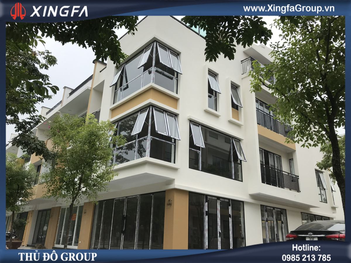 Thi công lắp đặt công trình cửa nhôm Xingfa nhập khẩu tại KĐT Ecopark, Văn Giang, Hưng Yên