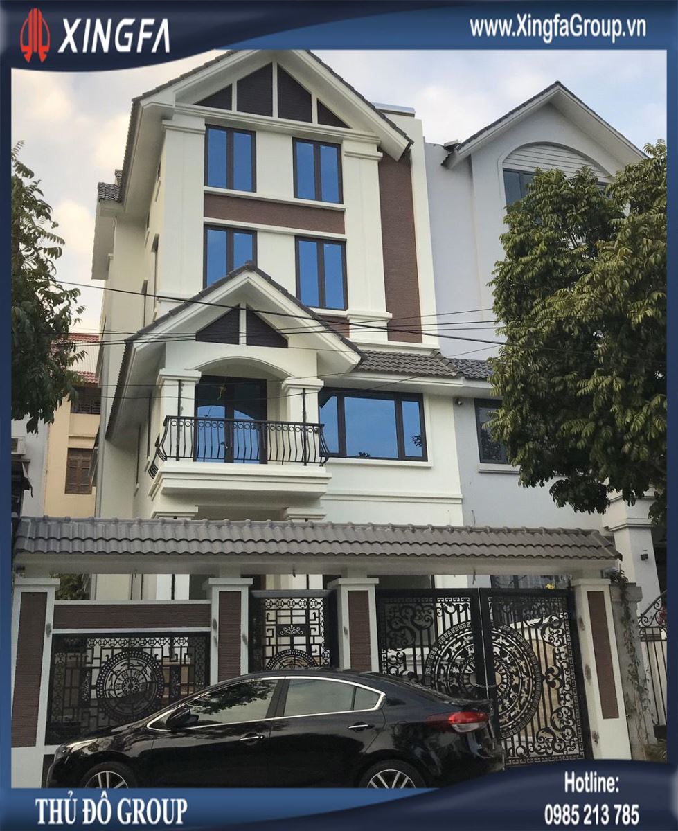 Thi công hạng mục cửa nhôm Xingfa nhập khẩu tại KĐT Trung Văn, Từ Liêm, Hà Nội