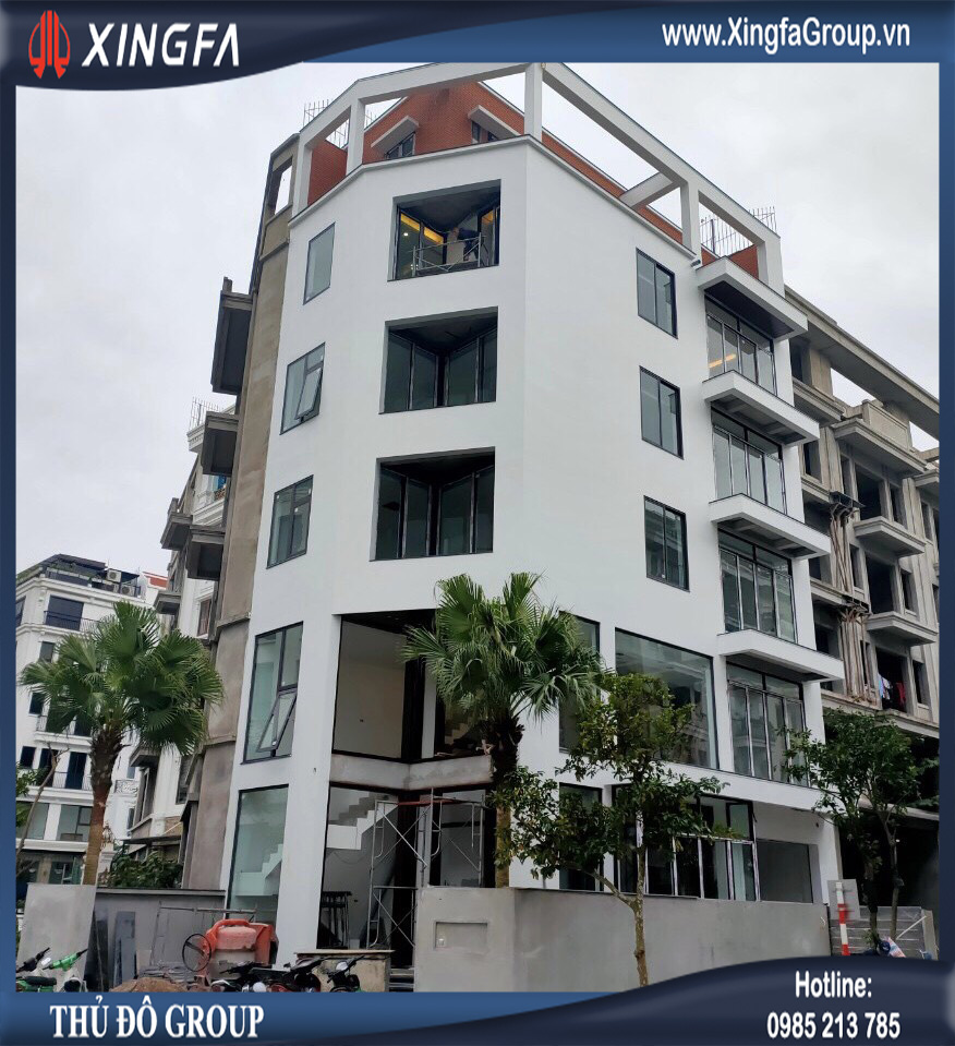 Công trình lắp đặt cửa nhôm Xingfa tại nhà chị Hà ở Hoàng Như Tiếp, Long Biên, Hà Nội