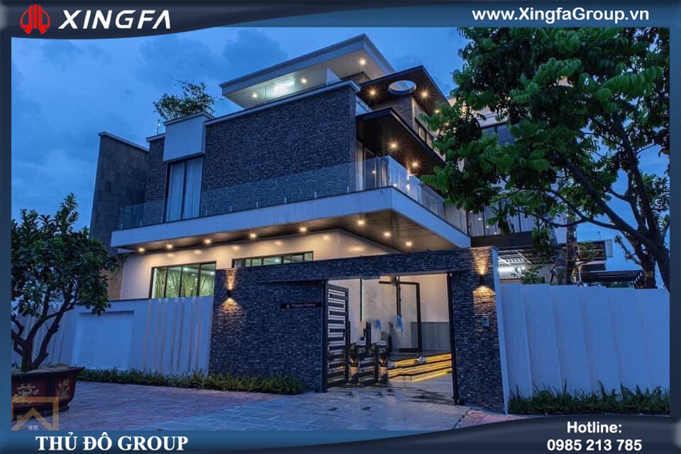 Công trình thi công lắp đặt cửa nhôm Xingfa tại nhà chị Hiền ở Thanh Liêm, Hà Nam