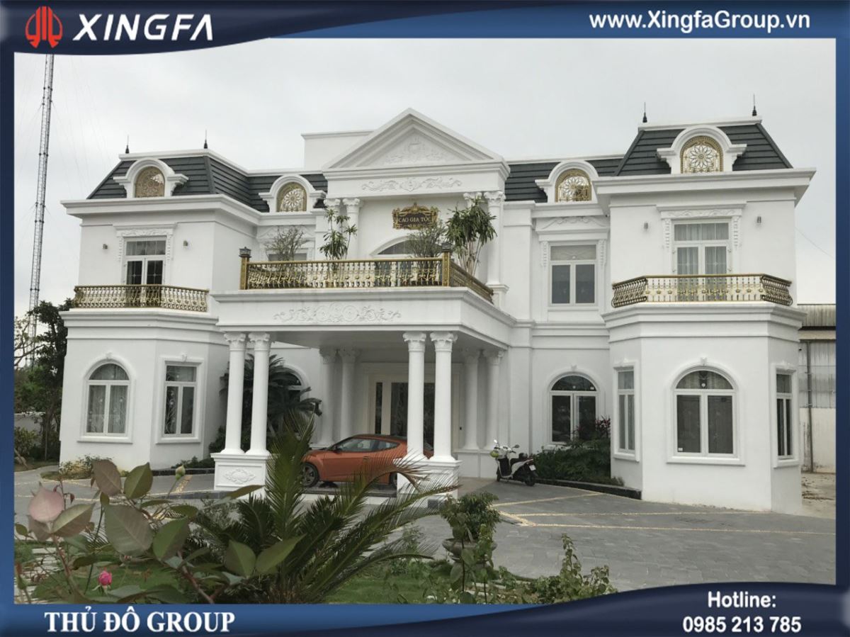 Thi công lắp đặt công trình biệt thự sử dụng cửa nhôm Xingfa tại nhà chị Dung ở Nhà máy rượu Việt Nam, Khu B, Hồ Đại Lải, Thành phố Phúc Yên , tỉnh Vĩnh Phúc