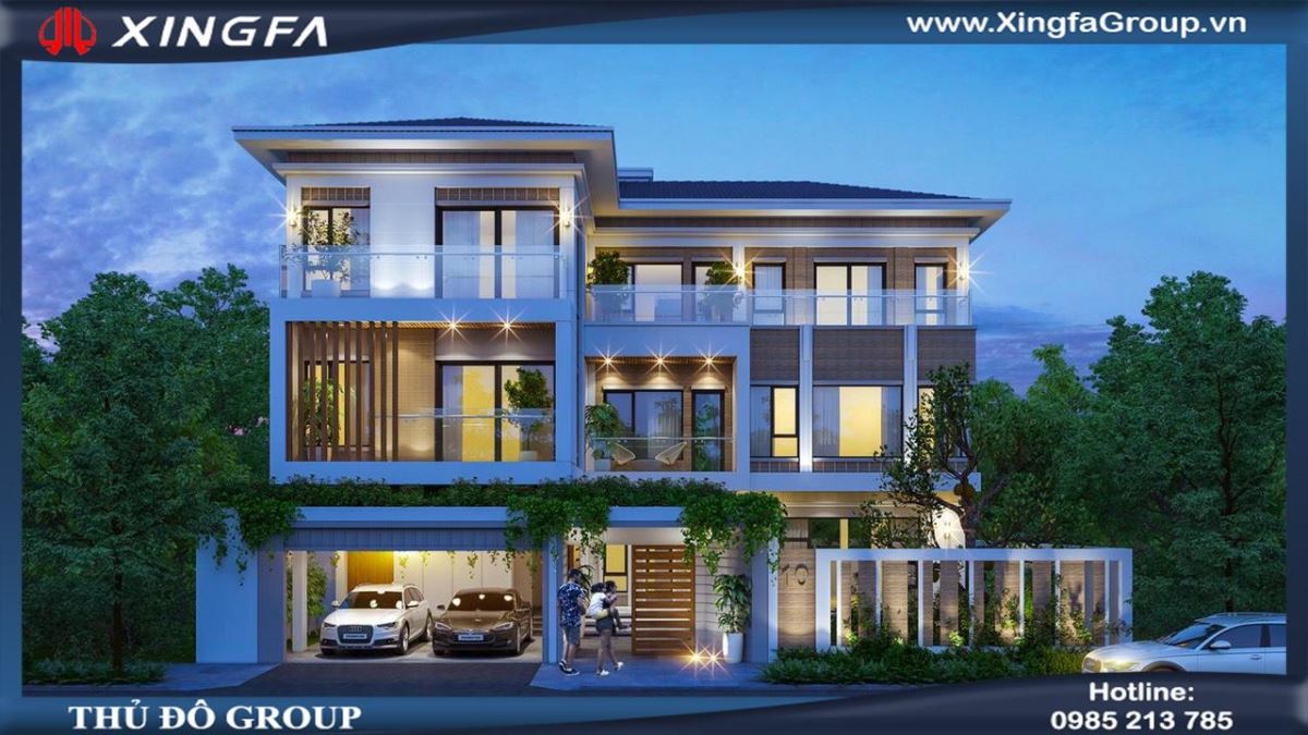 Thi công lắp đặt cửa nhôm Xingfa tại Biệt thự nhà chú Sơn ở Nguyễn Viết Xuân, phường Ka Long, Tp Móng Cái, Tỉnh Quảng Ninh