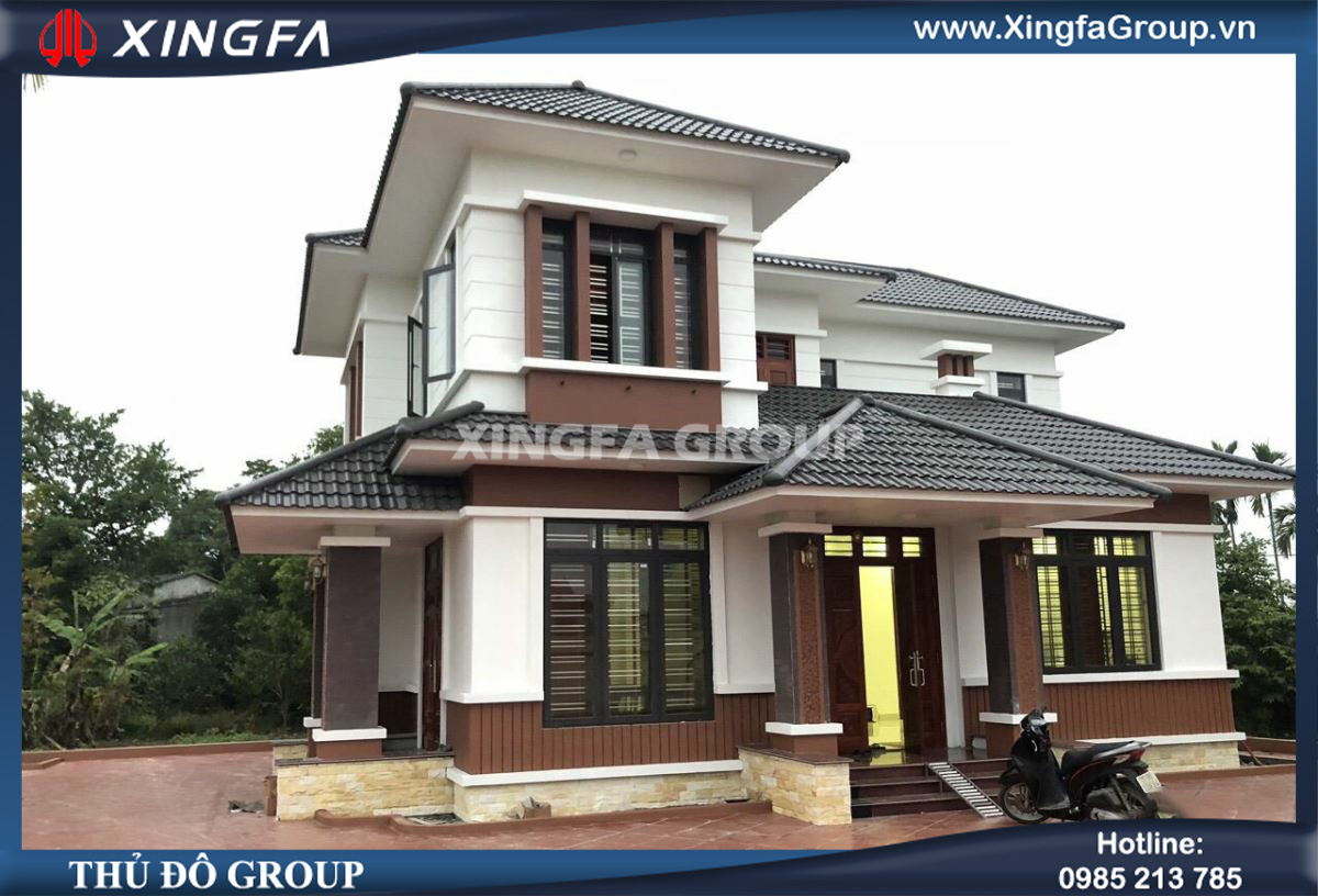 Công trình thi công lắp đặt cửa nhôm Xingfa nhập khẩu tại An Lão, Hải Phòng