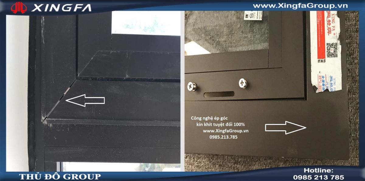 khác biệt giữa cửa nhôm Xingfa nhập khẩu và cửa nhôm Xingfa giá rẻ - 5