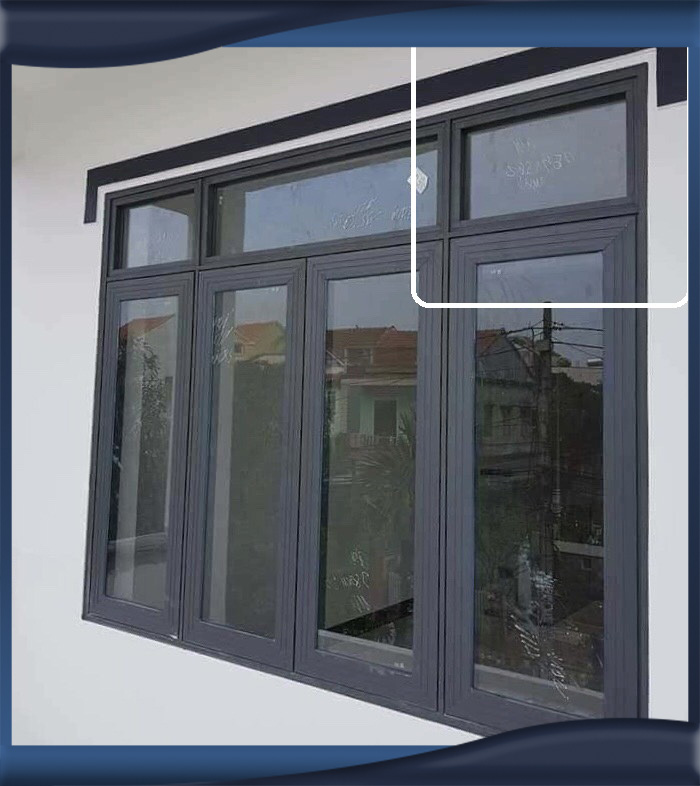 Hình ảnh cửa nhôm Xingfa sản xuất ăn bớt cắt xén cây nhôm của các công ty tư nhân nhỏ lẻ