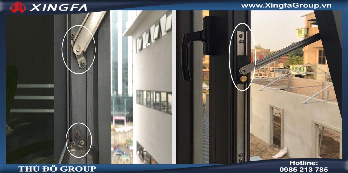 khác biệt giữa cửa nhôm Xingfa nhập khẩu và cửa nhôm Xingfa giá rẻ - 3