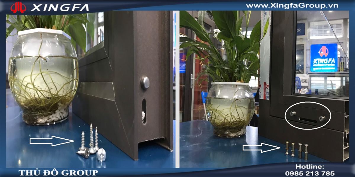 khác biệt giữa cửa nhôm Xingfa nhập khẩu và cửa nhôm Xingfa giá rẻ - 4