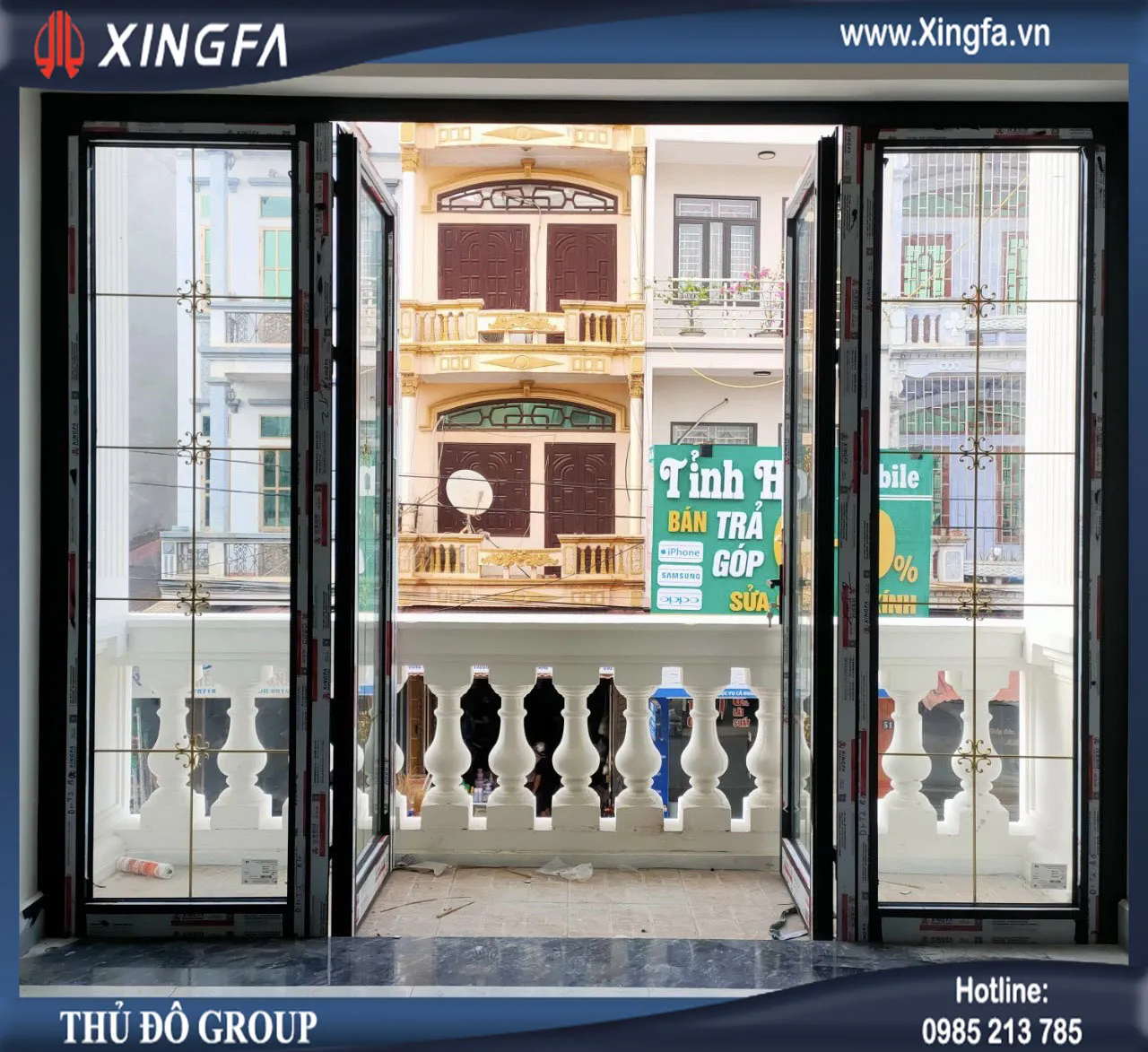 Thủ Đô Group Lắp Đặt Cửa  Nhôm XINGFA Tại Nguyễn Văn Cừ, Long Biên, Hà Nội