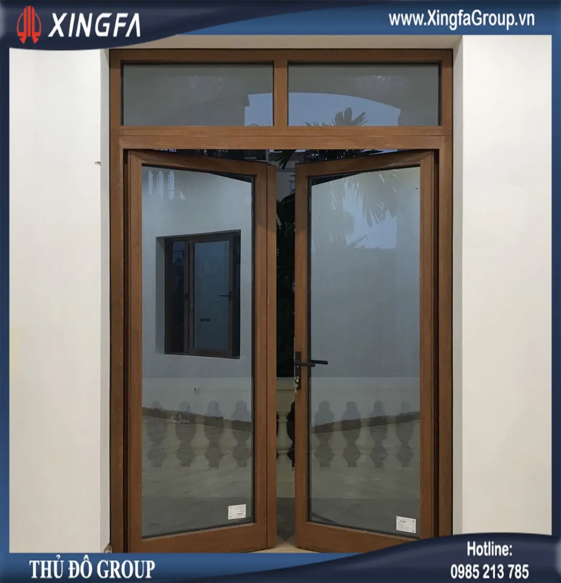 TOP những mẫu cửa đi mở quay 2 cánh nhôm Xingfa nhập khẩu siêu thẩm mỹ với độ bền vượt thời gian