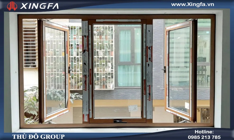 Báo Giá Cửa Nhôm XINGFA Vân Gỗ Nhập Khẩu | Thủ Đô Group