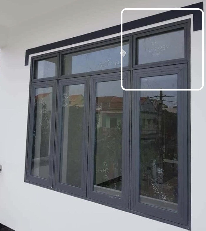 Hình ảnh cửa nhôm Xingfa sản xuất ăn bớt cắt xén cây nhôm của các công ty tư nhân nhỏ lẻ