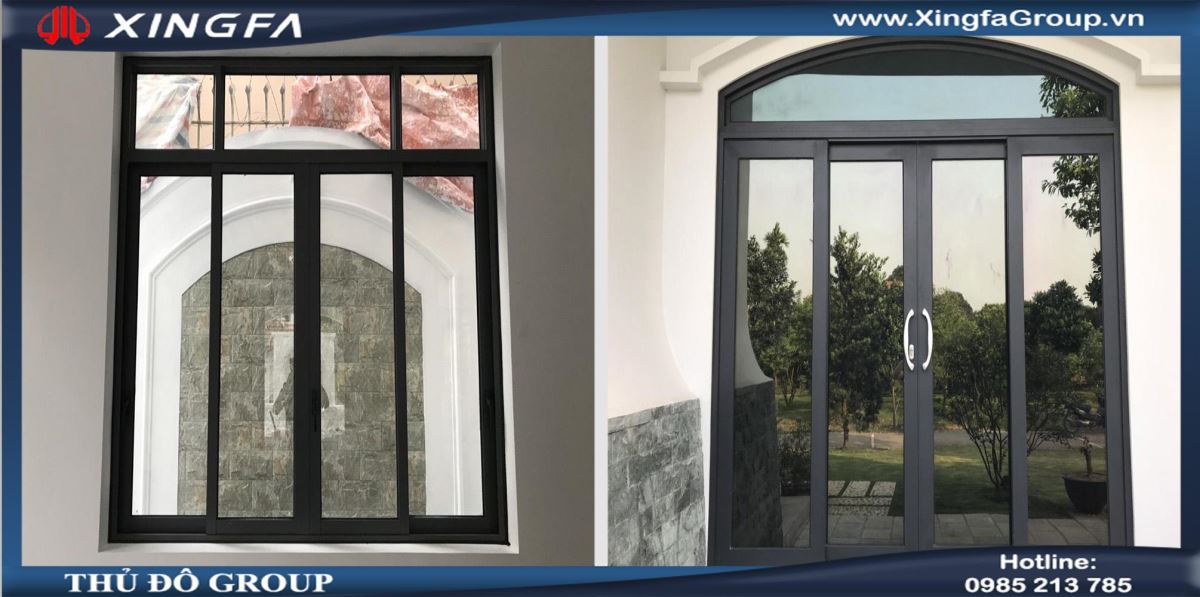 Nhôm Xingfa hệ 93 bản nhỏ dày 2.0mm sử dụng cho cửa sổ mở trượt lùa & nhôm Xingfa hệ 93 Bản To dày 2.0mm sử dụng cho cửa đi mở trượt lùa.