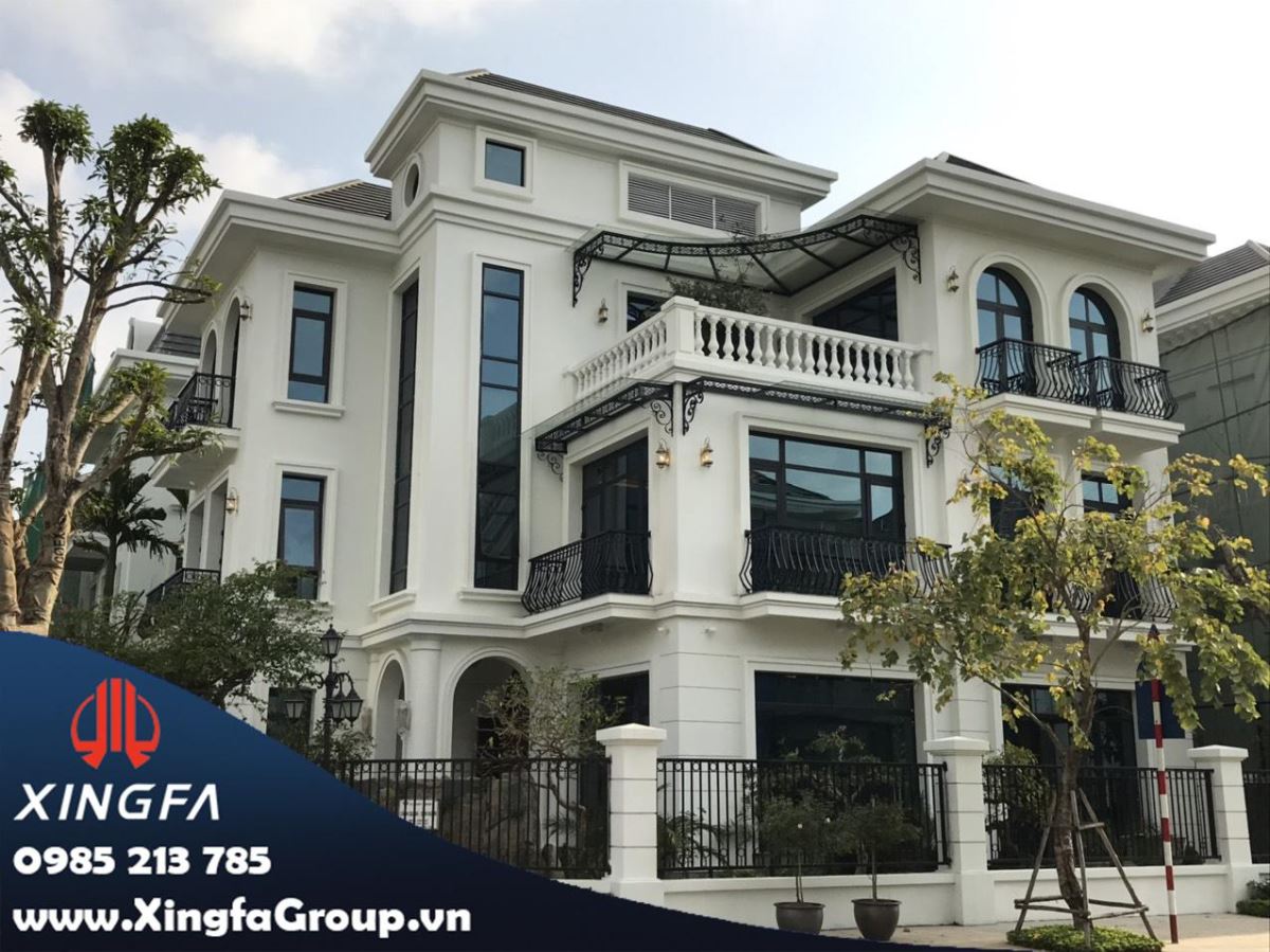 Hình ảnh công trình sử dụng cửa nhôm Xingfa kết hợp phụ kiện Roto cao cấp nhập khẩu chính hãng 100% CHLB Đức