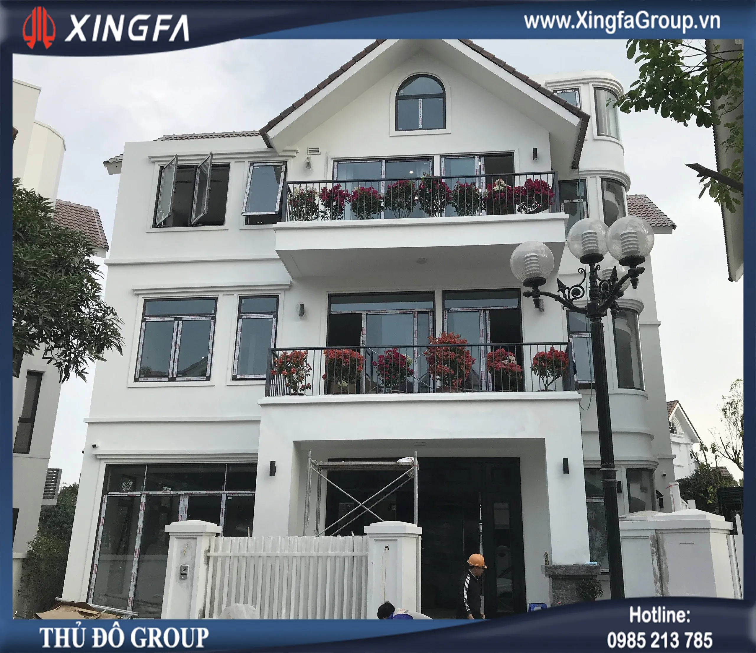 CÔNG TRÌNH CỬA NHÔM XINGFA TẠI ANH ĐÀO, VINHOMES RIVERSIDE, LONG BIÊN, HÀ NỘI