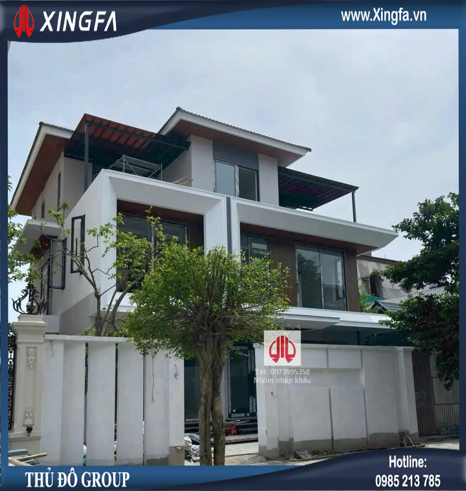 Cửa nhôm Xingfa màu đen – Sang trọng & Hiện đại