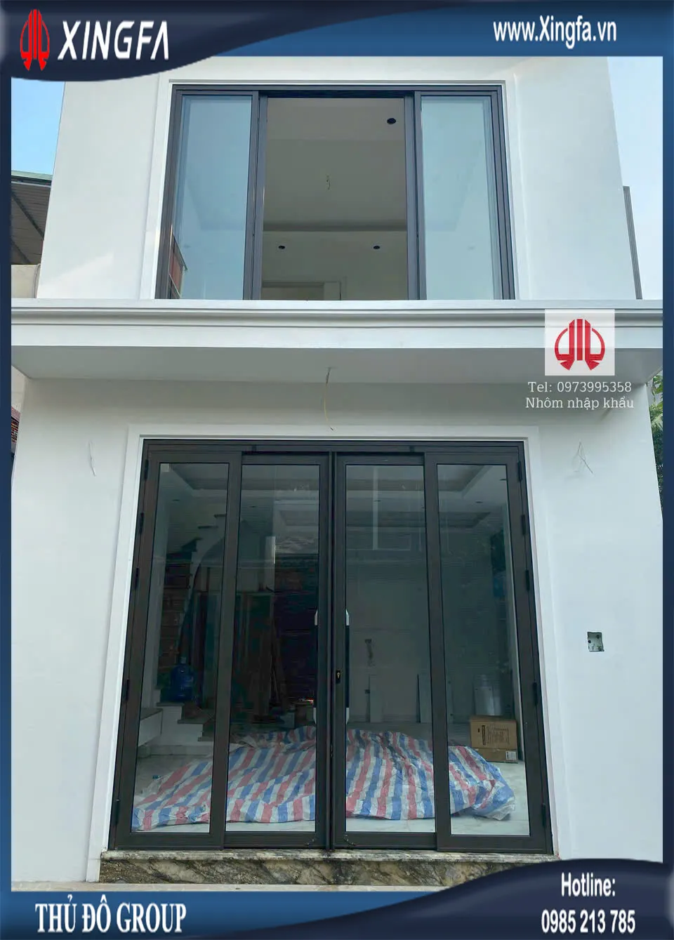 Cửa nhôm Xingfa chính hãng cho nhà mới xây