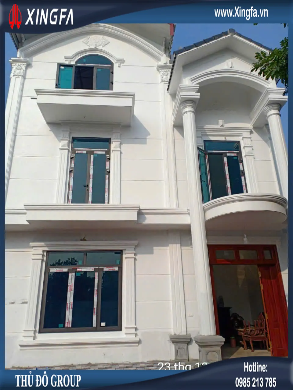 Công nghệ sơn tĩnh điện cao cấp trên cửa nhôm Xingfa