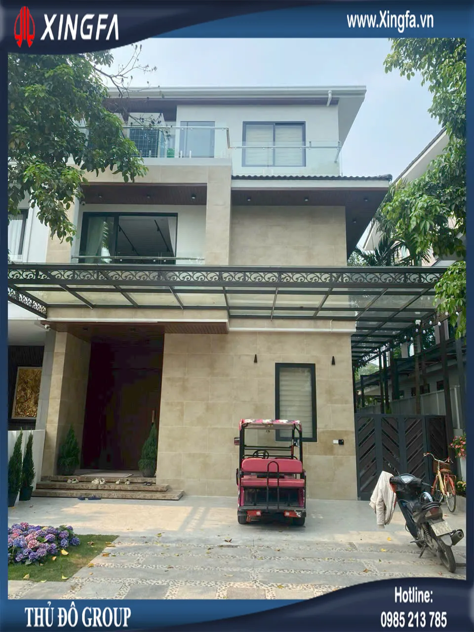 Cửa nhôm Xingfa màu đen – Sang trọng & Hiện đại