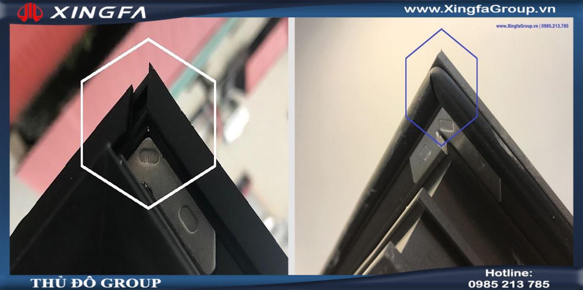 kh&aacute;c biệt giữa cửa nh&ocirc;m Xingfa nhập khẩu v&agrave; cửa nh&ocirc;m Xingfa gi&aacute; rẻ