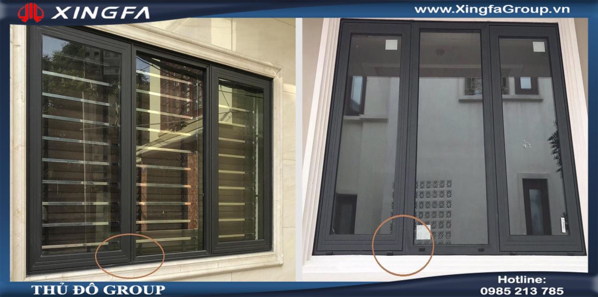 kh&aacute;c biệt giữa cửa nh&ocirc;m Xingfa nhập khẩu v&agrave; cửa nh&ocirc;m Xingfa gi&aacute; rẻ - 8