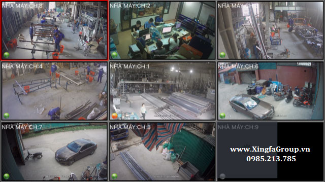 Camera gi&aacute;m s&aacute;t tại nh&agrave; m&aacute;y sản xuất cửa nh&ocirc;m Xingfa của Thủ Đ&ocirc; Group (24/24)