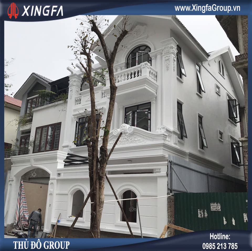 Thi c&ocirc;ng lắp đặt cửa nh&ocirc;m Xingfa tại nh&agrave; anh H&ugrave;ng ở Biệt thự: BT 38 - C37, Bắc H&agrave;, 17 Tố Hữu, Trung Văn, Từ Li&ecirc;m, H&agrave; Nội