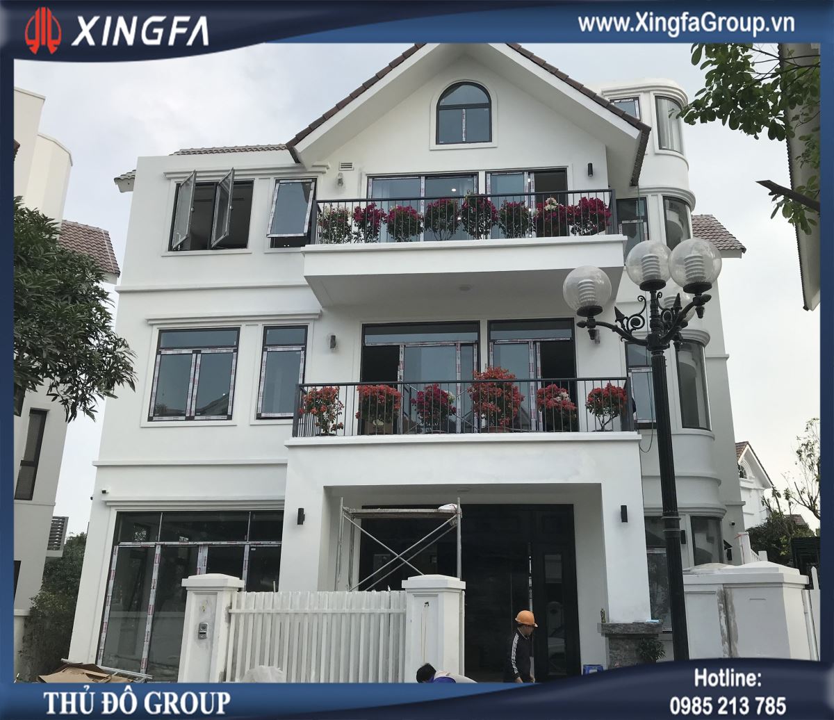 C&ocirc;ng tr&igrave;nh thi c&ocirc;ng lắp đặt cửa nh&ocirc;m Xingfa tại nh&agrave; anh Hưng ở căn Hoa Lan 4.1*KĐT Vinhomes Reverside, S&agrave;i Đồng, Long Bi&ecirc;n, H&agrave; Nội