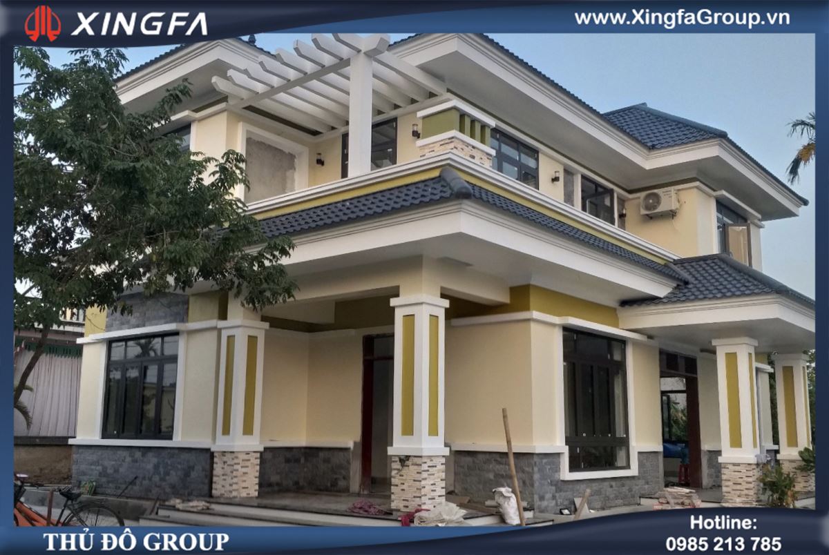 C&ocirc;ng tr&igrave;nh thi c&ocirc;ng lắp đặt cửa nh&ocirc;m Xingfa nhập khẩu ch&iacute;nh h&atilde;ng tại Nam Định