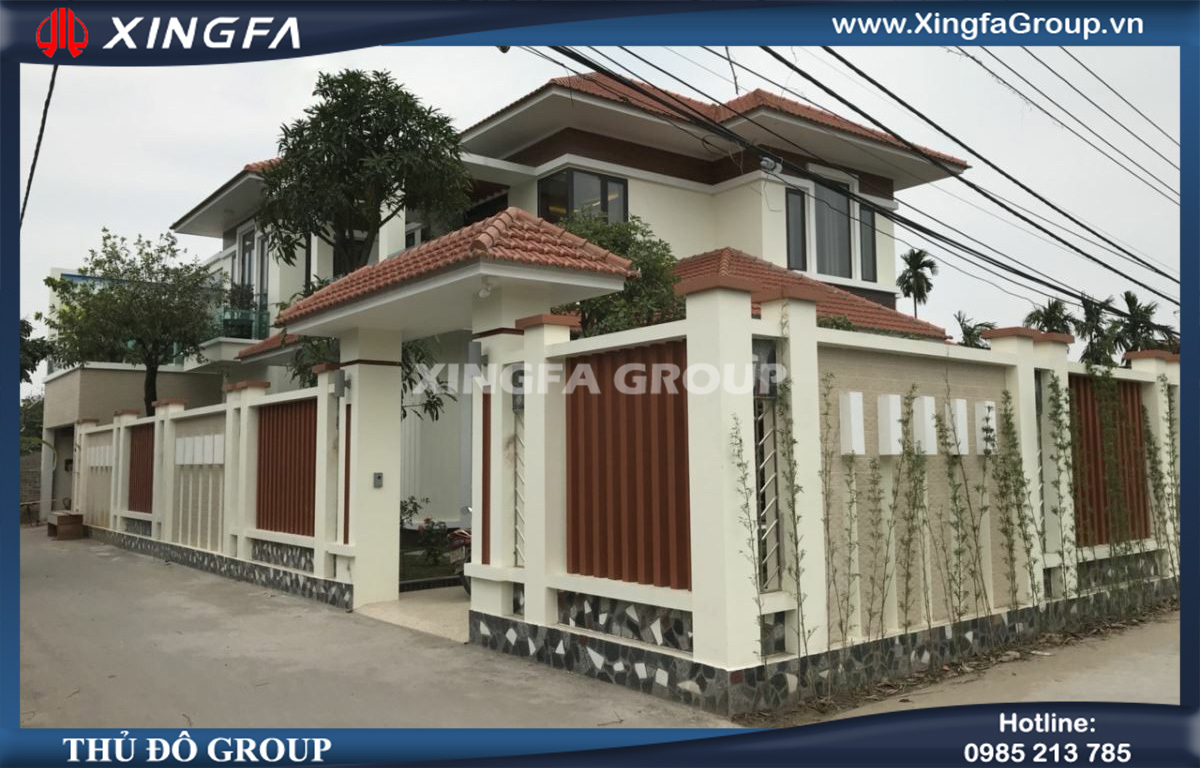 Thi c&ocirc;ng lắp đặt cửa nh&ocirc;m Xingfa nhập khẩu tại Biệt thự nh&agrave; anh Nam ở Tp H&ograve;a B&igrave;nh