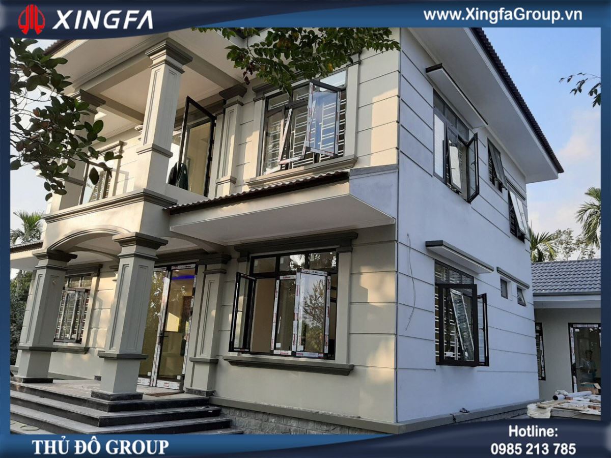 C&ocirc;ng tr&igrave;nh thi c&ocirc;ng lắp đặt cửa nh&ocirc;m Xingfa tại nh&agrave; anh Viện ở Vsip, Thủy Nguy&ecirc;n, Hải Ph&ograve;ng
