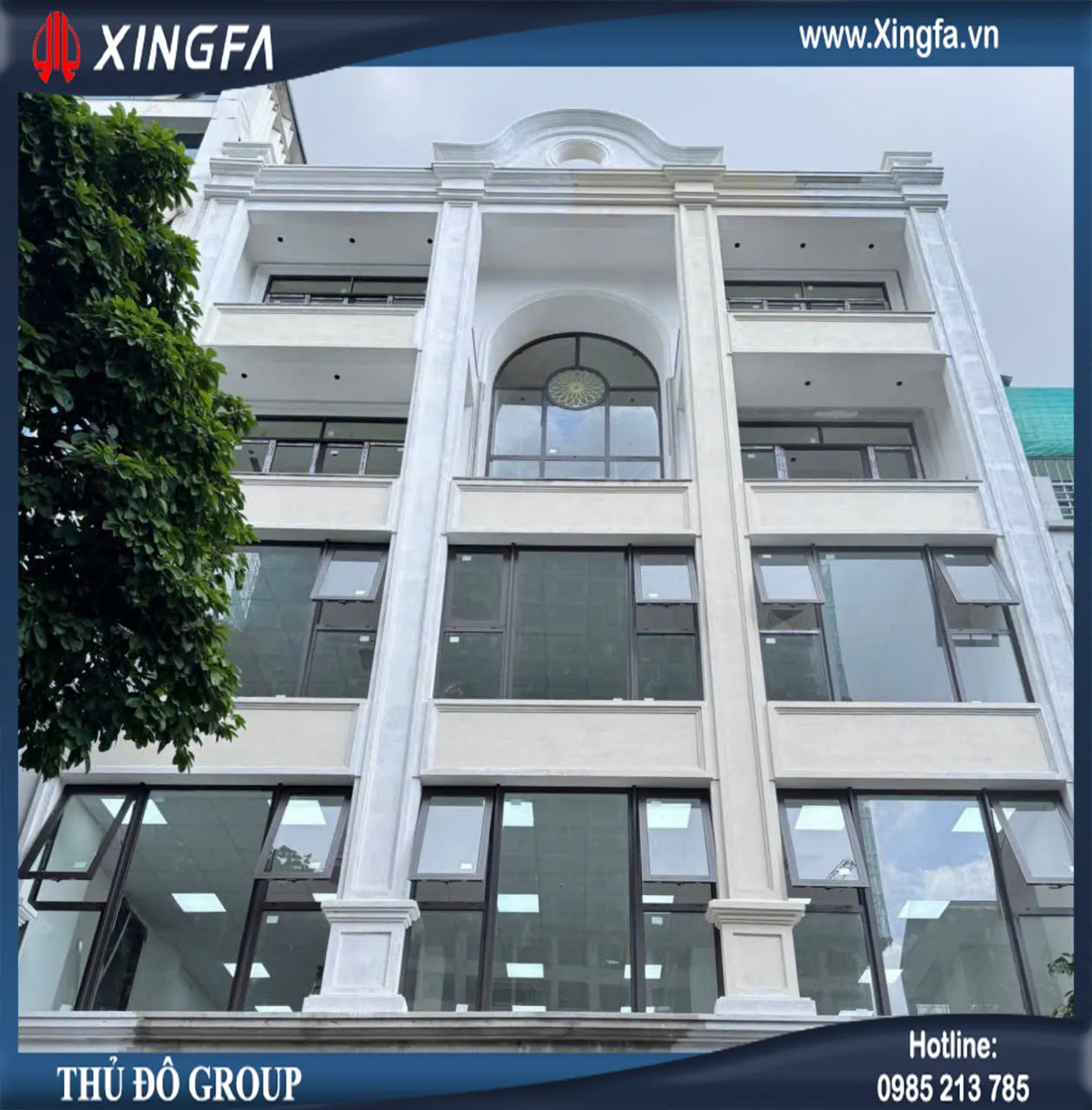 Thủ Đô Group Lắp Đặt Công Trình Cửa Nhôm Xingfa Tại Long Biên, Hà Nội