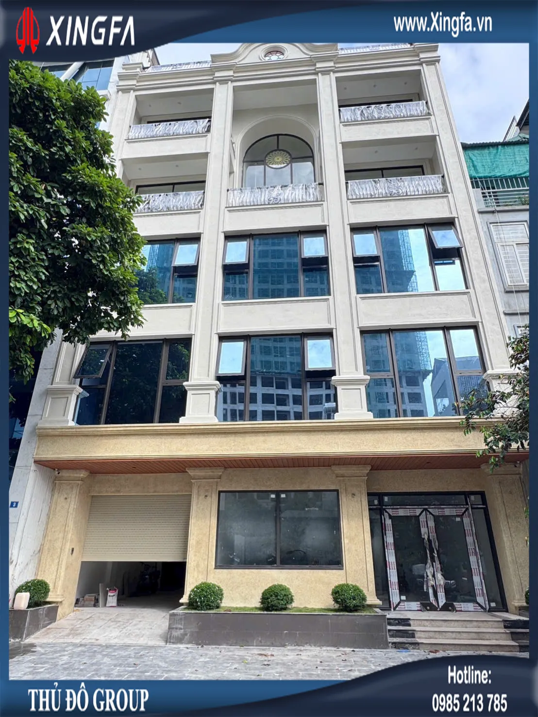 Thủ Đô Group Lắp Đặt Công Trình Cửa Nhôm Xingfa Tại Long Biên, Hà Nội