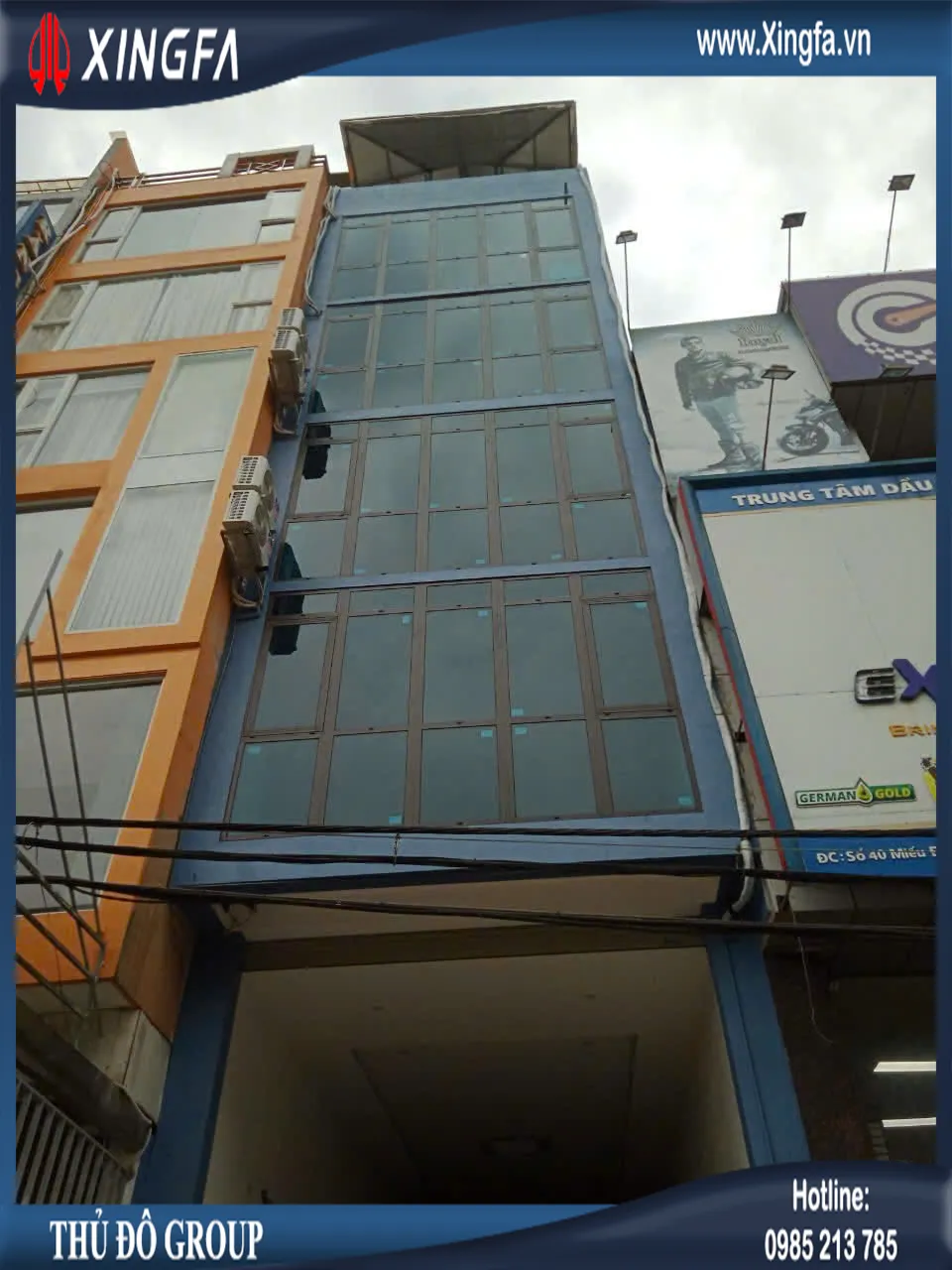 Cửa nhôm kính Xingfa phong cách tối giản hiện đại