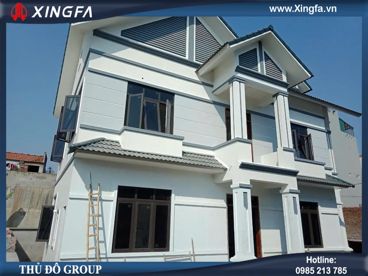 Cửa nhôm Xingfa – giải pháp cho mặt tiền rộng và nhiều ánh sáng
