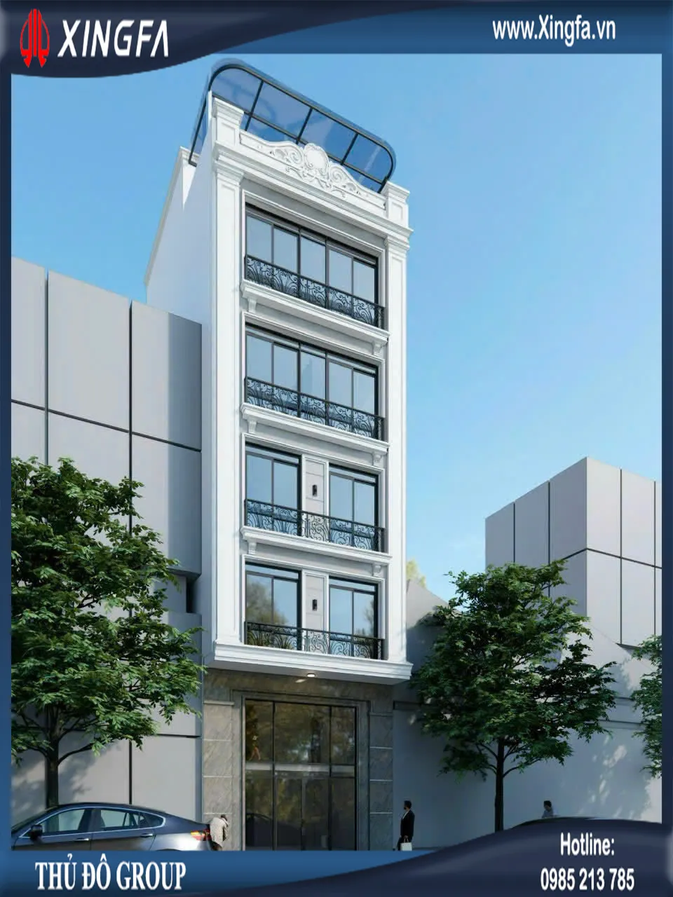 Không gian sống khác biệt nhờ cửa nhôm Xingfa