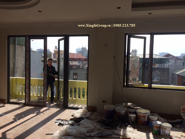 Những mẫu cửa nhôm Xingfa mầu Ghi sẫm siêu thẩm mỹ nhất hiện nay